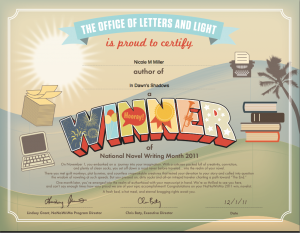 NaNoWriMo Nicole M Miller